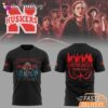 Stranger Things S5 Nebraska Huskers Cornhuskers Flame T-Shirt