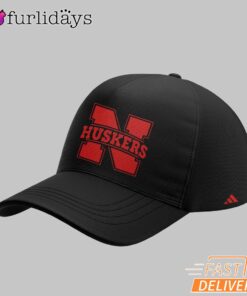 Stranger Things S5 Nebraska Huskers Red N Logo Cap