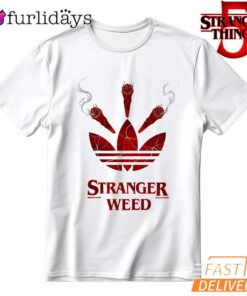 Stranger Weed Season Five Smoking Red Logo T Shirt