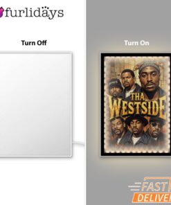 Tha Westside Legends Color Mirror Night Light, Rapper Lamp