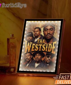 Tha Westside Legends Color Mirror Night Light, Rapper Lamp
