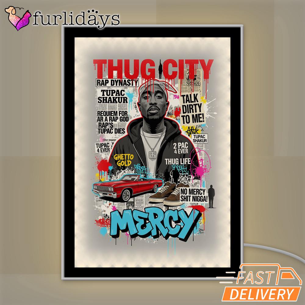 Thug City Lowrider Gray Mirror Night Light Thug City Lowrider Gray Mirror Night Light