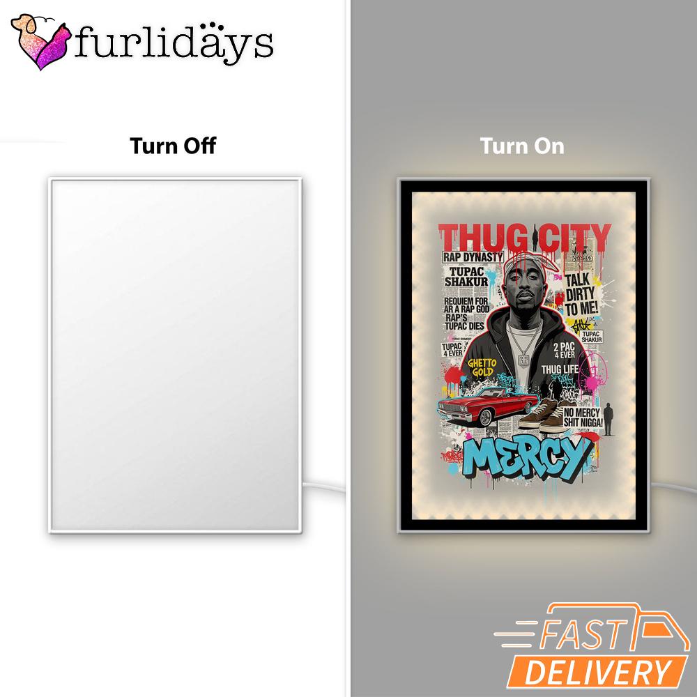 Thug City Lowrider Gray Mirror Night Light Thug City Lowrider Gray Mirror Night Light