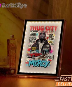 Thug City Lowrider Gray Mirror Night Light