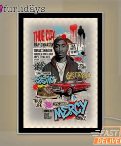 Thug City Lowrider Vintage Mirror Night Light, Rapper Lamp