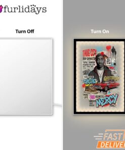 Thug City Lowrider Vintage Mirror Night Light, Rapper Lamp