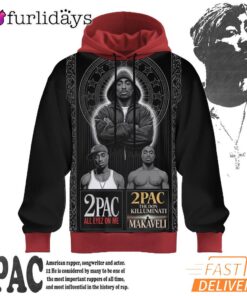 Tupac All Eyes On Me Dark 3D Hoodie, 90s Music Hoodie