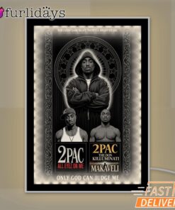Tupac All Eyes On Me Dark Mirror Night Light, Rapper Lamp