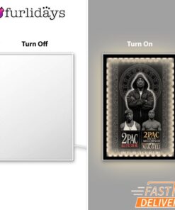 Tupac All Eyes On Me Dark Mirror Night Light, Rapper Lamp