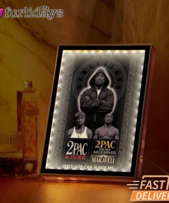 Tupac All Eyes On Me Dark Mirror Night Light, Rapper Lamp
