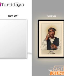 Tupac All Eyes On Me Holy Mirror Night Light, Rapper Lamp