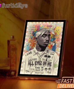 Tupac All Eyes On Me Pop Mirror Night Light, Rapper Lamp