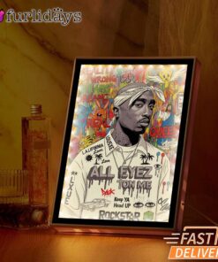 Tupac All Eyes On Me Rockstar Mirror Night Light, Rapper Lamp