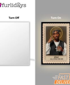 Tupac All Eyes On Me Saint Mirror Night Light, Rapper Lamp