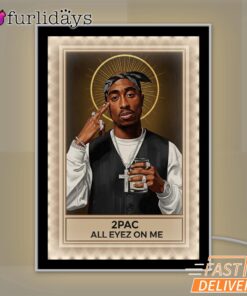 Tupac All Eyes On Me Saint Mirror Night Light, Rapper Lamp