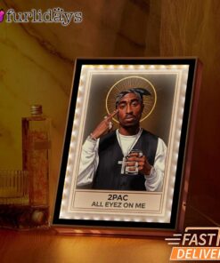 Tupac All Eyes On Me Saint Mirror Night Light, Rapper Lamp