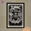 Tupac Black White Roses Mirror Night Light, Rapper Lamp