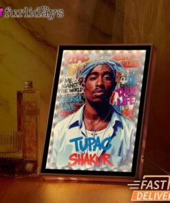 Tupac Blue Bandana Art Mirror Night Light