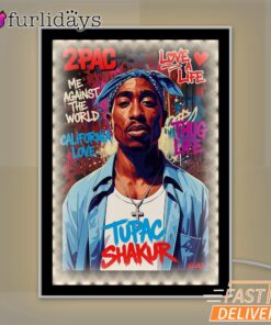 Tupac Blue Bandana We Against Mirror Night Light