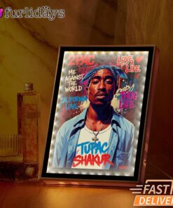 Tupac Blue Bandana We Against Mirror Night Light