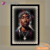 Tupac Blue Highlight Art Mirror Night Light, Rapper Lamp