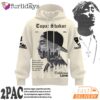 Tupac California Love Sepia 3D Hoodie, 90s Music Hoodie