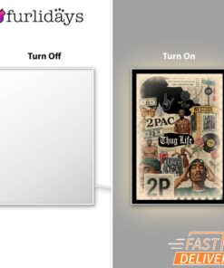 Tupac Collage Thug Life Mirror Night Light