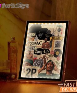 Tupac Collage Thug Life Mirror Night Light
