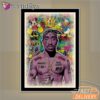Tupac Graffiti Purple Mirror Night Light, Rapper Lamp