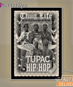 Tupac Hip Hop Thug Life Angel Mirror Night Light