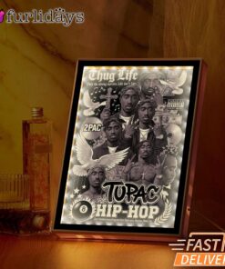 Tupac Hip Hop Thug Life BW Mirror Night Light