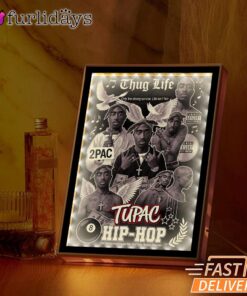 Tupac Hip Hop Thug Life Collage Mirror Night Light, Rapper Lamp