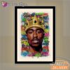 Tupac King Crown Pop Yellow Mirror Night Light, Rapper Lamp