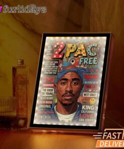 Tupac Magazine Cover Free Mirror Night Light, Rapper Lamp