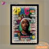 Tupac Magazine Cover Green Mirror Night Light, Rapper Lamp