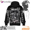 Tupac Makaveli Portrait 3D Hoodie, 90s Music Hoodie