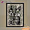 Tupac Montage Black White Mirror Night Light, Rapper Lamp