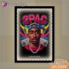 Tupac Neon Retro Boombox Mirror Night Light, Rapper Lamp