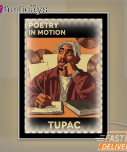 Tupac Poetry Motion Brown Mirror Night Light, Rapper Lamp