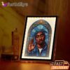 Tupac Saint Blessing Mirror Night Light, Rapper Lamp