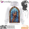 Tupac Saint Peace Art 3D Hoodie, 90s Music Hoodie
