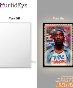 Tupac Shakur California Love Mirror Night Light, Rapper Lamp