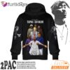 Tupac Shakur Entourage 3D Hoodie, 90s Music Hoodie