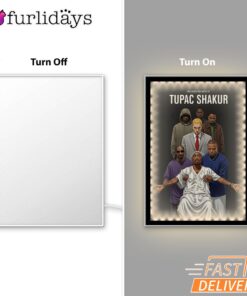 Tupac Shakur Entourage Mirror Night Light, Rapper Lamp