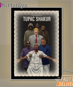 Tupac Shakur Entourage Mirror Night Light, Rapper Lamp