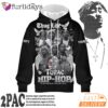 Tupac Shakur Hip Hop Thug Life 3D Hoodie, 90s Music Hoodie