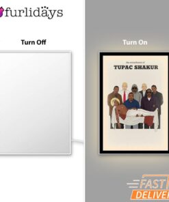 Tupac Shakur Memorial Mirror Night Light, Rapper Lamp