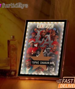 Tupac Shakur Red Group Mirror Night Light