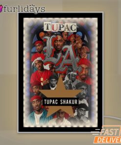 Tupac Shakur Red Group Mirror Night Light