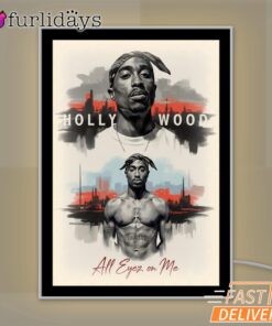 Tupac Street Legend Graffiti Mirror Night Light, Rapper Lamp